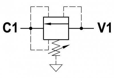 Direct acting, fully balanced sequence valve, cartridge version