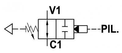 Direct acting, fully balanced sequence valve, cartridge version, normally open