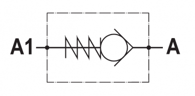 Check valve, male-female version