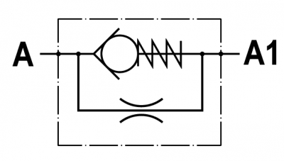 Fixed setting throttle check valve