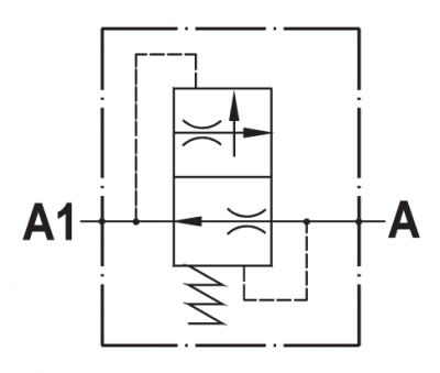 Pressure compensated flow restricting valve