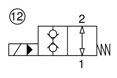 2 way, pilot operated electric valve, normally open, bsp thread