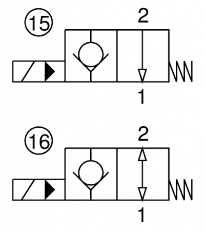 2 way, pilot operated electric valve, normally open