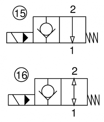 2 way, pilot operated electric valve, normally open, bsp thread