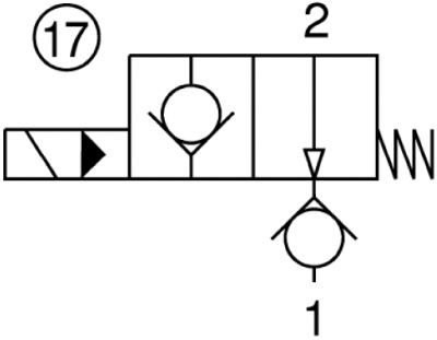 2 way, pilot operated electric valve, normally open, bsp thread