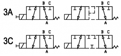 3 ways flow electric diverters