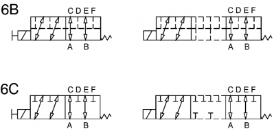 6 ways flow electric diverters