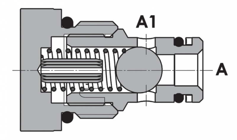 Valvola Di Ritegno Unidirezionale, Valvola Di Ritegno Unidirezionale Di Non Ritorno Lega Di Alluminio Universale Per Carburante Ina Olio Ina Acqua(16mm